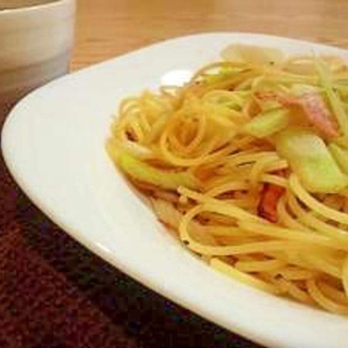 うどの和風パスタ